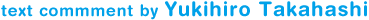 text commment by Yukihiro Takahashi
